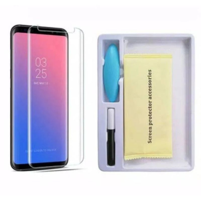 TEMPRED GLASS UV SAMSUNG S7 EDGE S8 S8+ S9 S9+ S10 S10+ NOTE8 NOTE9 NOTE10 NOTE10+ S20 S20+