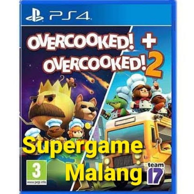 Overcooked 1 Overcooked 2 PS4 Sony Playstation Game Gaming Games Gamez