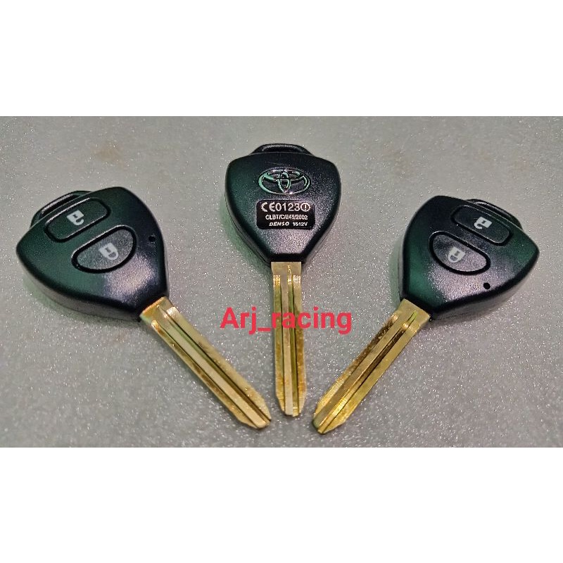 BAHAN DUPLIKAT KUNCI REMOT MOBIL TOYOTA INNOVA AVANZA FORTUNER VIOS YARIS  DLL TOMBOL 2 ORIGINAL