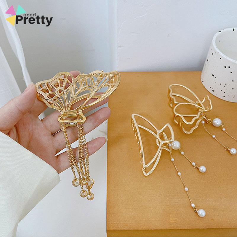 COD⭐Jepit Rambut Butterfly Bentuk Hair Clips Kupu-Kupu Bahan Metal Ukuran Besar Korea Hair Pins Accessories