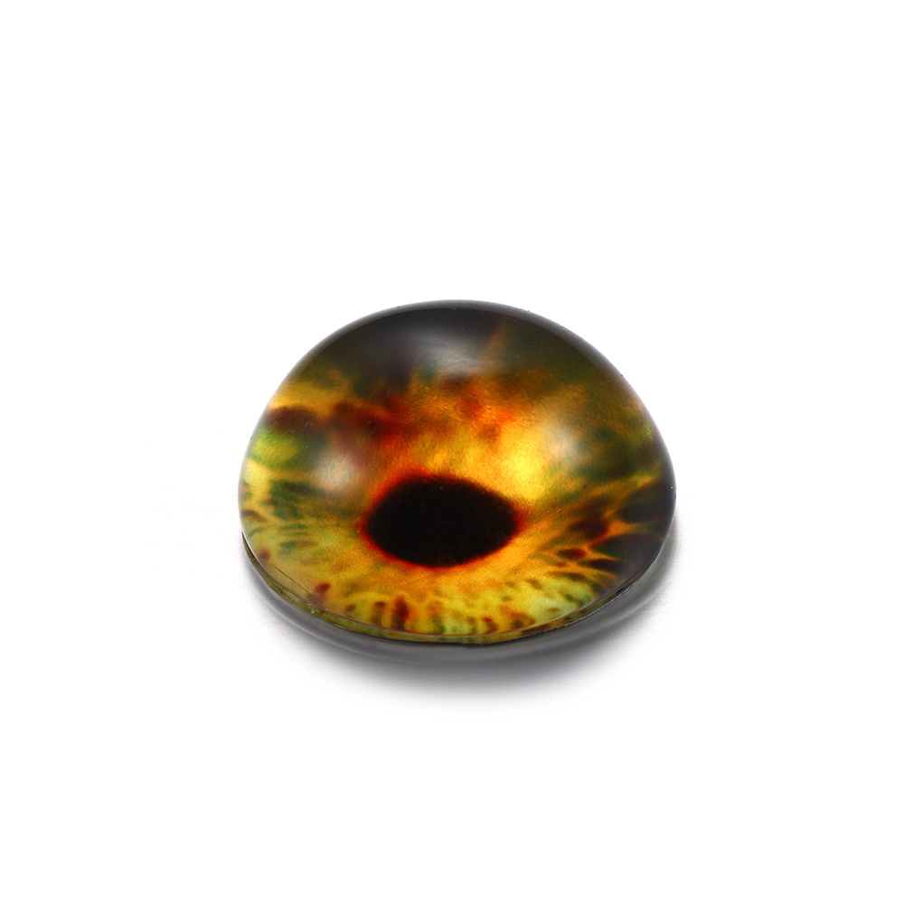 10PCS/Lot 8-20mm Cat's eye pattern cabochon glass sheet DIY untuk membuat perhiasan persediaan aksesori liontin