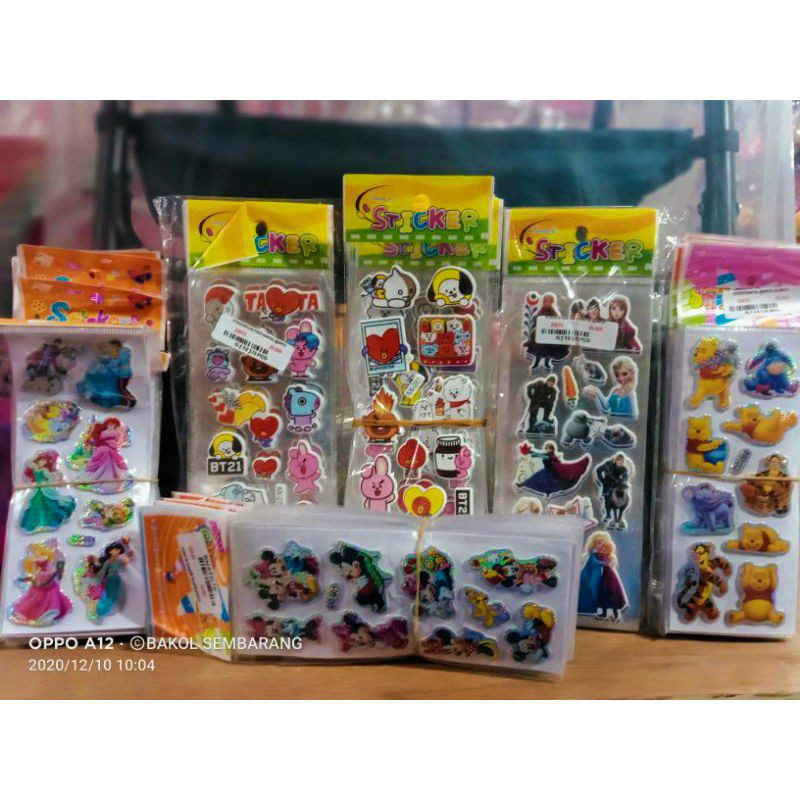 

Stiker timbul 3D Mini Karakter (1 Lembar)