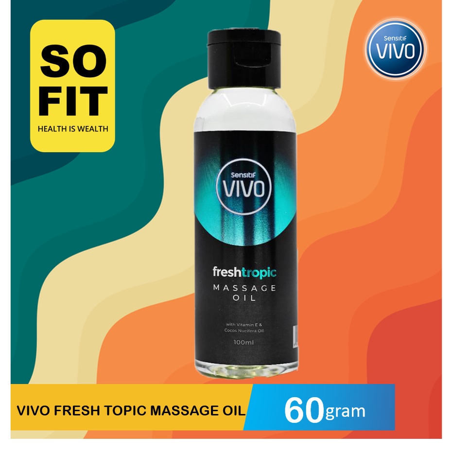 VIVO Massage Oil Fresh Tropic 100ML / Minyak Pijat 100ml