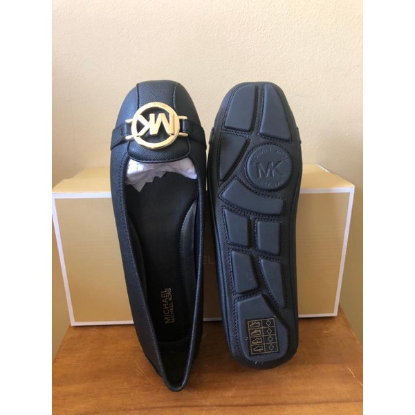 Sepatu Wanita MK Fulton Saffiano Black