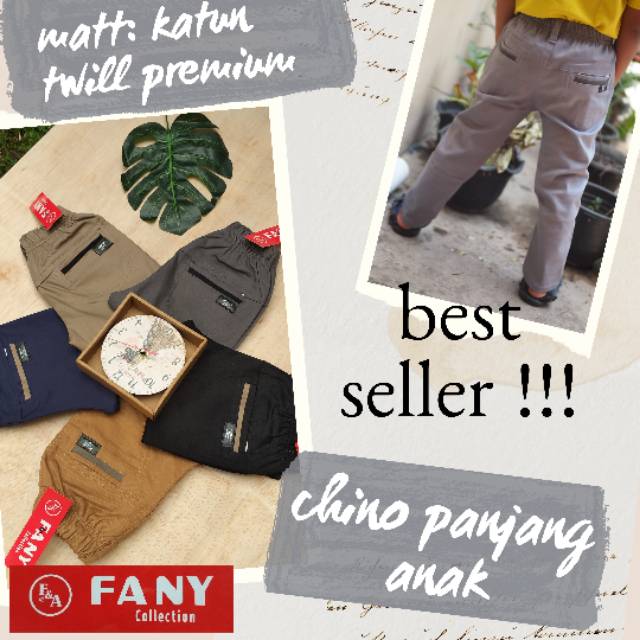 (11-18 tahun) Celana Chino Panjang Anak Remaja Premium Fany Collection