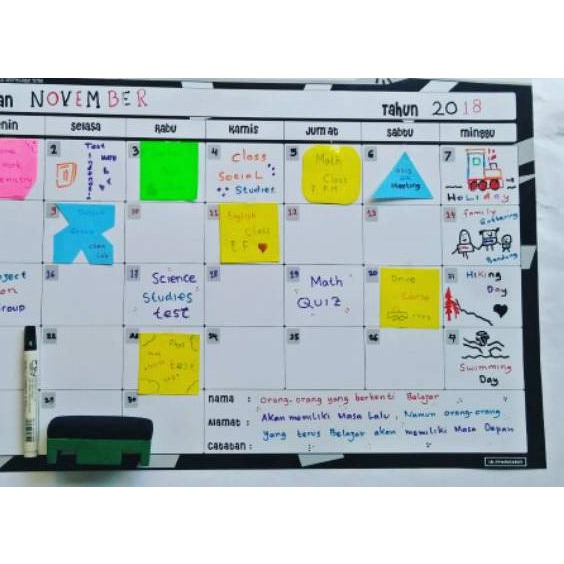 

Schedule board 1 set schedule board, 1spidol dan penghapus !