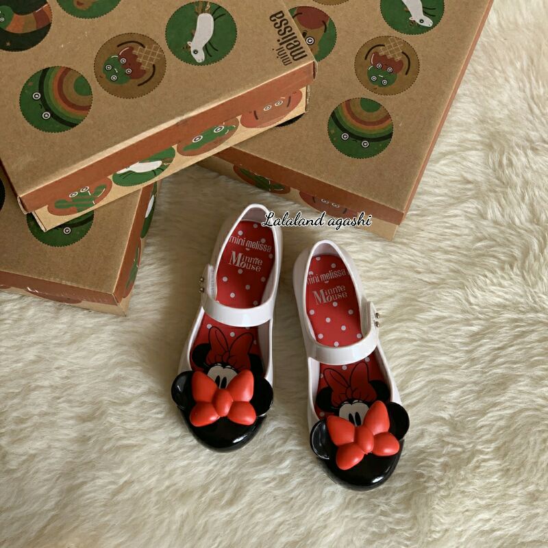 Sepatu anak minimel minnie mouse putih/sepatu anak disney/sepatu minnie mouse/sepatu jelly anak