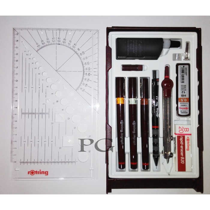 

Rotring Rapido College Set 0.1 0.3 0.5 Isograph Master