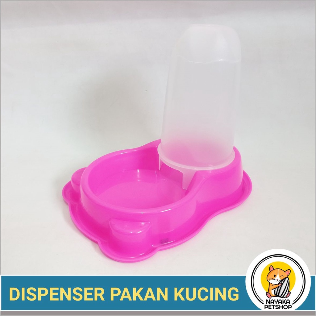 Dispenser Pakan Kucing Otomatis Kapasitas 700 gr Anti Semut Pet Bowl Feeder Kelinci Musang