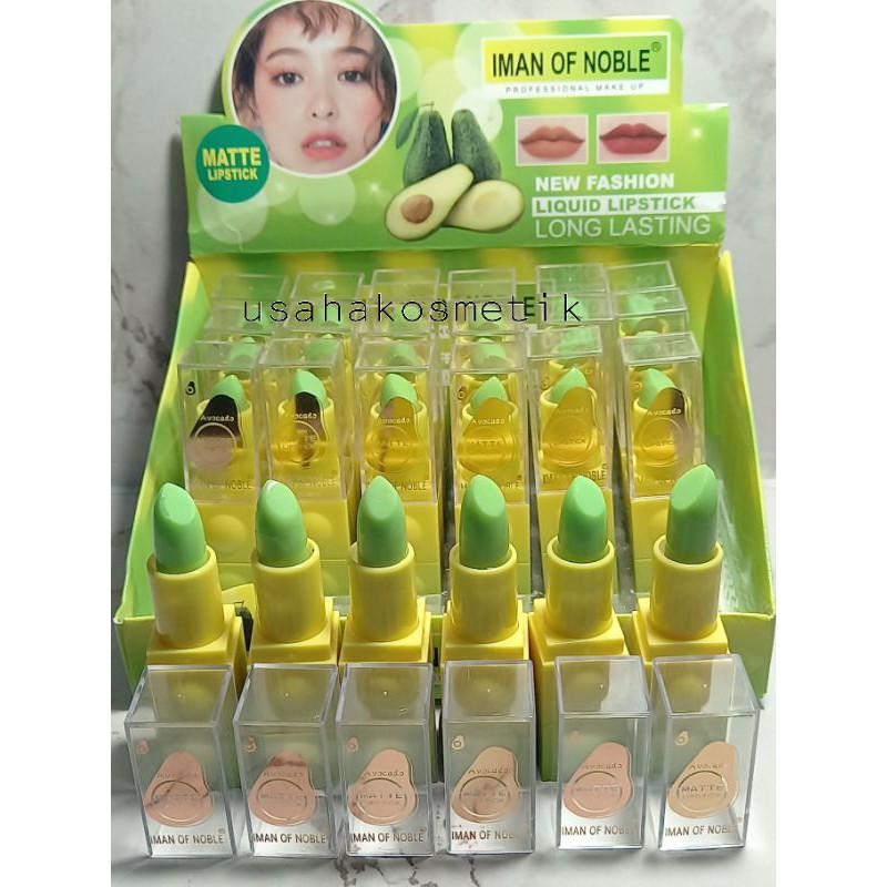 LIPSTICK LIQUID  MATTE IMAN OF NOBLE LONG LASTING AVOCADO H/BOX NO.7066-24