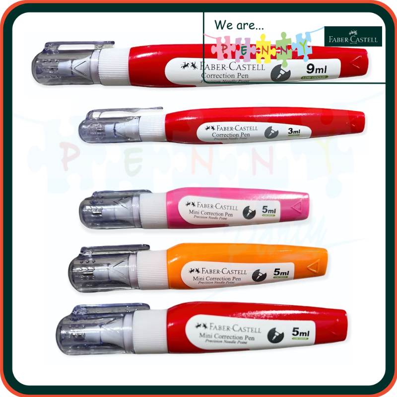 

Faber Castell Tipe X Cair Correction Pen Tape 3ml 5ml 8ml 9ml 100% Original