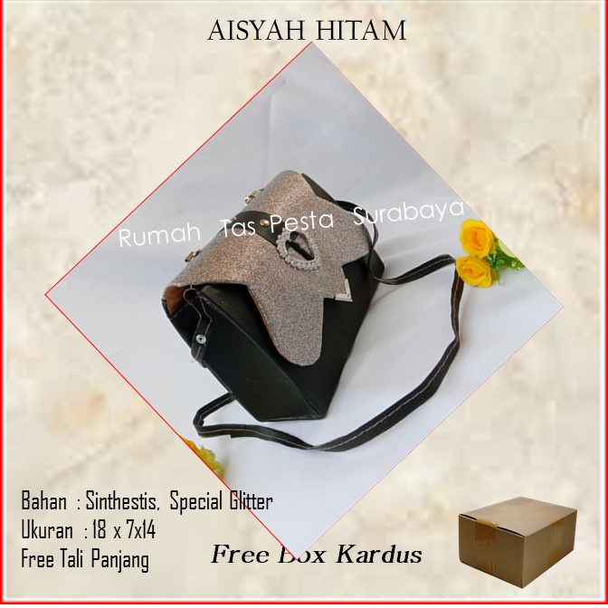 Tas Cantik,Tas Elegant,Tas Lucu,AISYAH HITAM