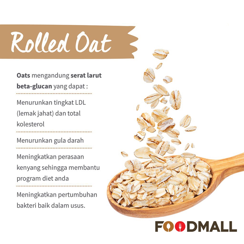 

Bny31 Rolled Oat / Gandum Utuh Premium Australia 1 Kg