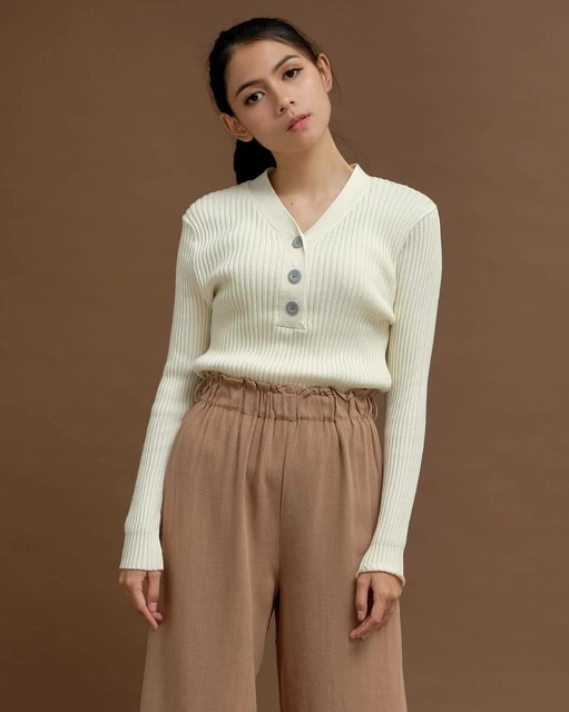 SWEATER RAJUT BODY FIT K3 SWEATER YESSI MODEL TERBARU-3