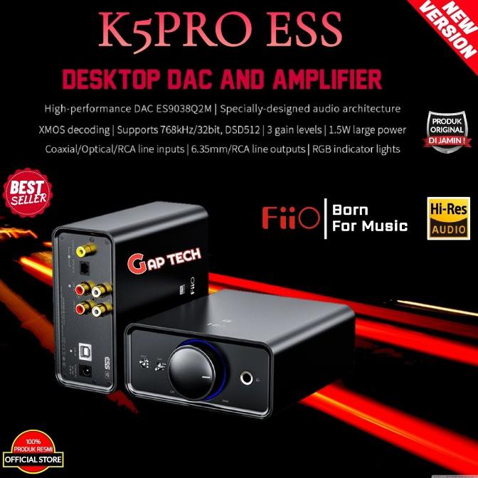 Fiio K5 Pro / K5PRO / K 5 PRO Desktop DAC and Amplifier Original