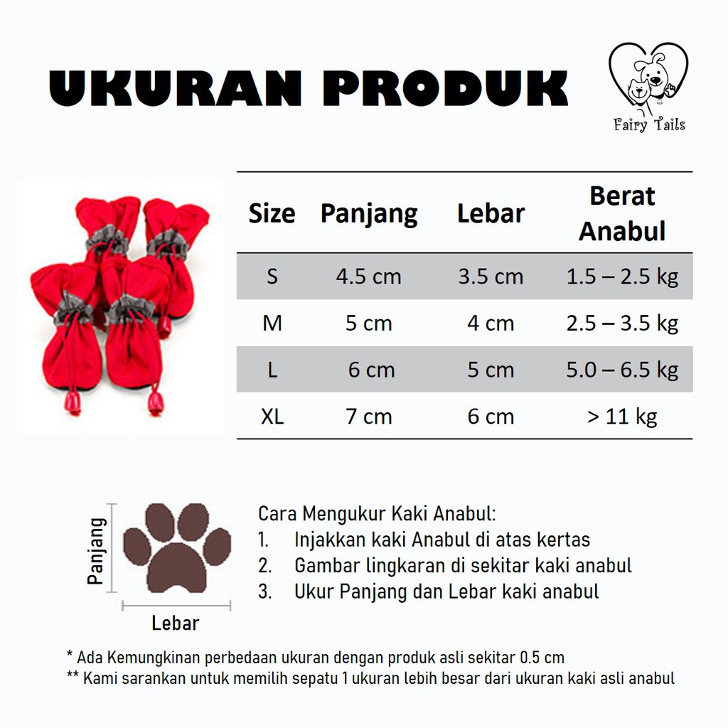 Sepatu Anabul Anjing Kucing (Pet Shoes) Bentuk Serut dengan Alas Anti Slip Anti Licin