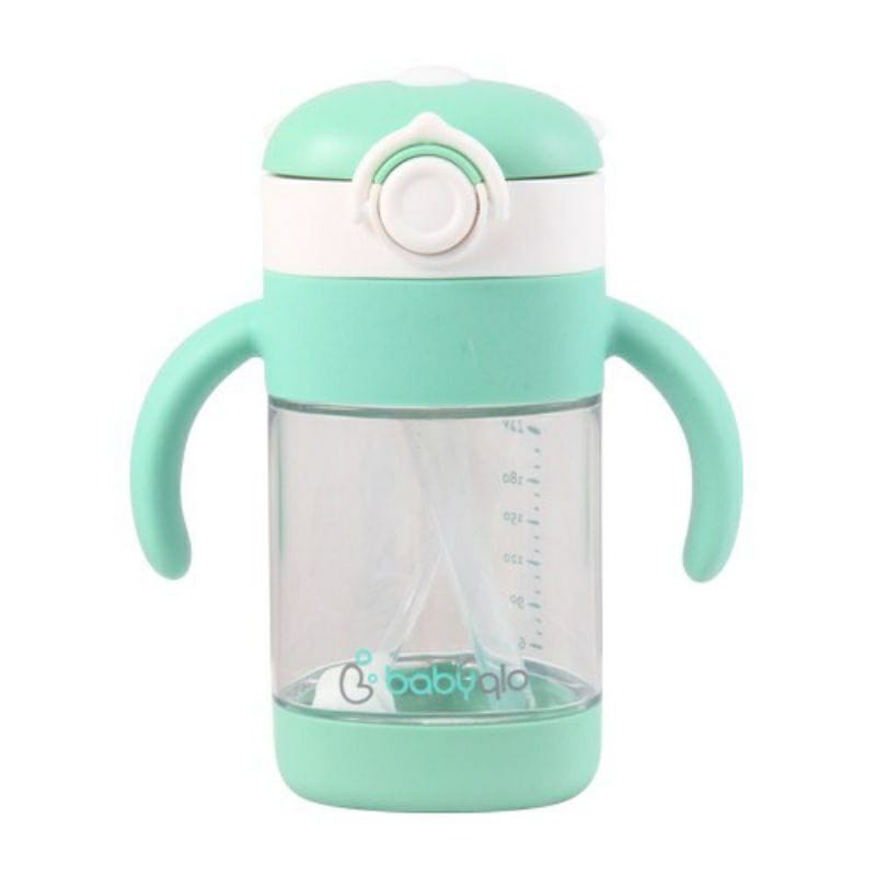 Babyqlo Koala Baby Straw Cup With Handle 300ml BQ-7004 - Botol  Minum Anak