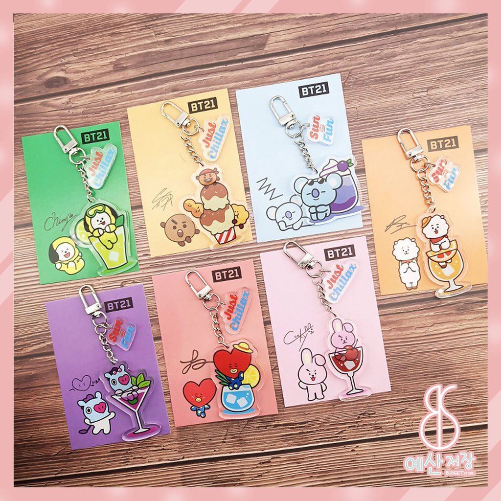Jual [BS] BISA COD KPOP BTS BT21 Key Chain Gantungan Kunci KP243