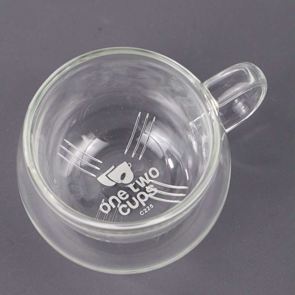 One Two Cups Gelas Cangkir Teh Tea Cup Mug with Infuser Filter - C225