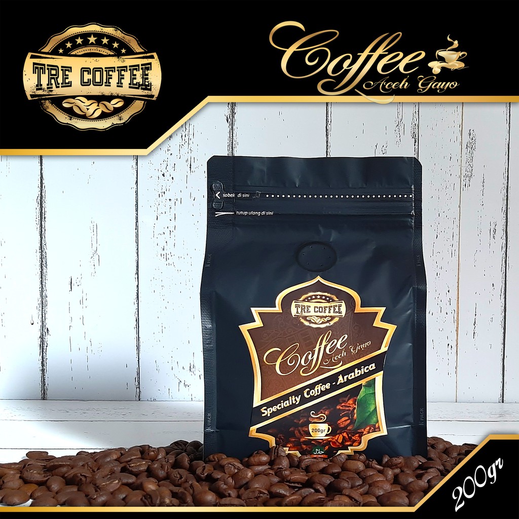 

Kopi Aceh Gayo Arabica 250gr Specialty Coffee TreCoffee