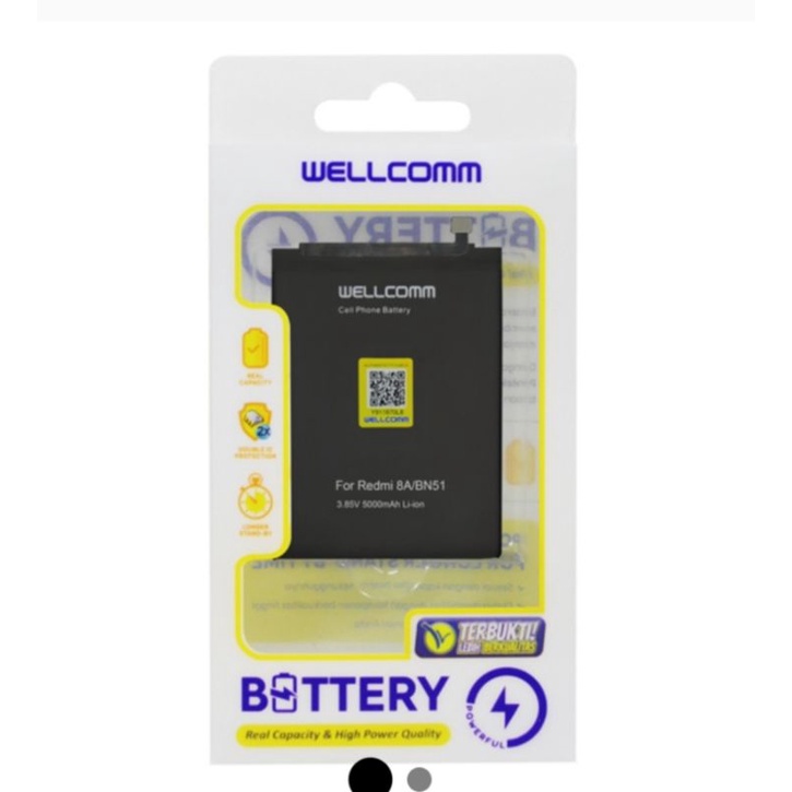 Baterai Battery Wellcomm Double IC Xiaomi Redmi 8A/BN51 original