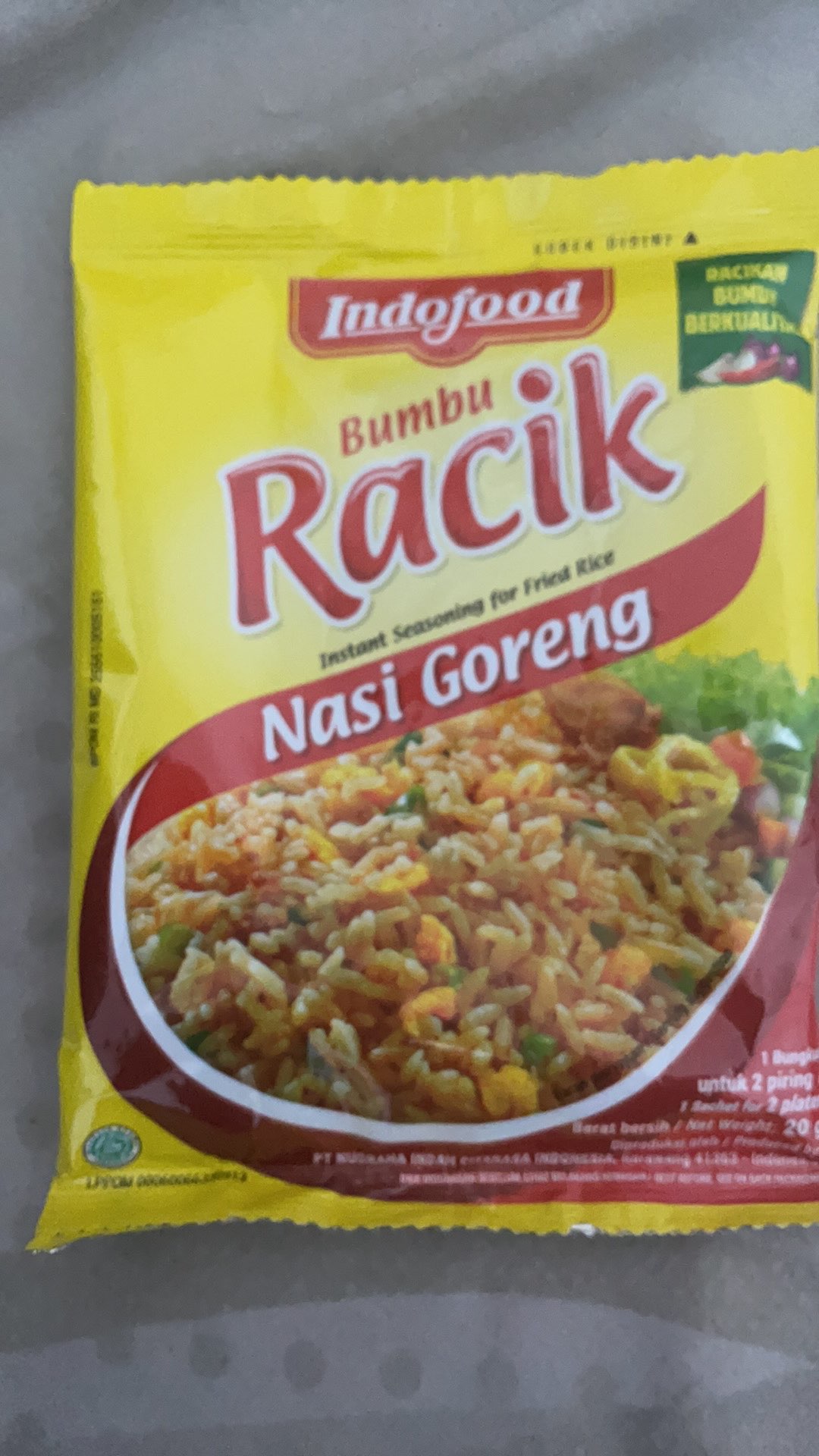 Indofood Bumbu Racik Nasi Goreng 20g Shopee Indonesia