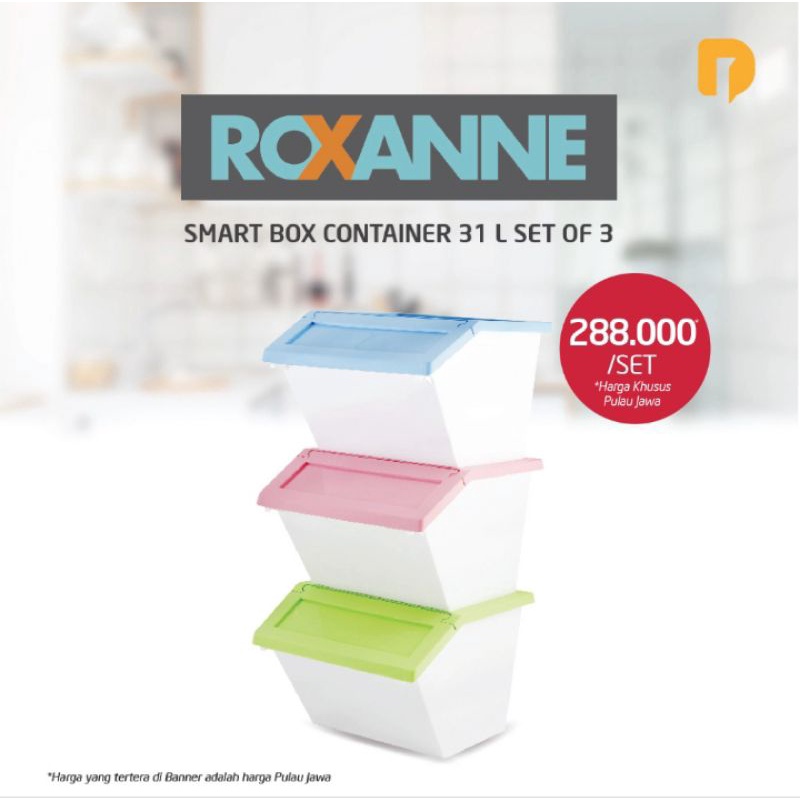 Roxanne Smart Box Container/kotak penyimpanan serbaguna