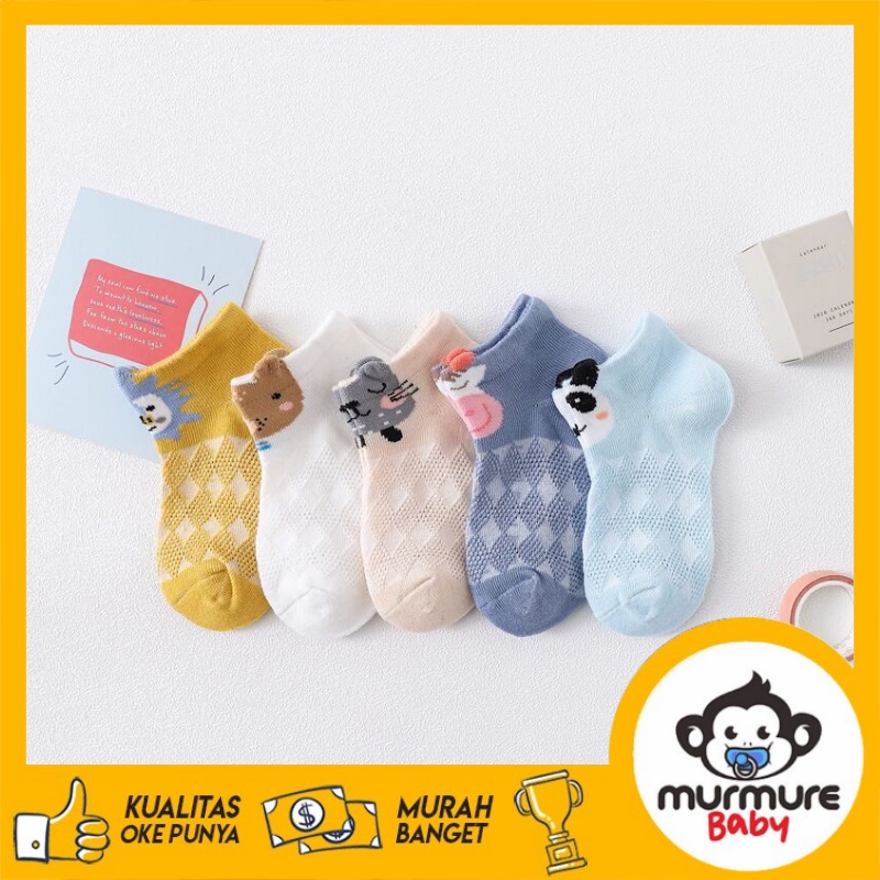 MURMURE.BABY I KAOS KAKI ANAK BAYI MOTIF HEWAN KAUS KAKI BAYI 0-3 TAHUN