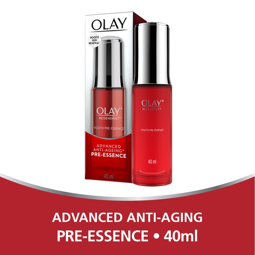 Olay Serum Wajah Regenerist Youth Pre-Essence Advanced Anti - Aging Skincare 40 ml - Kemasan merah Skin care Niacinamide