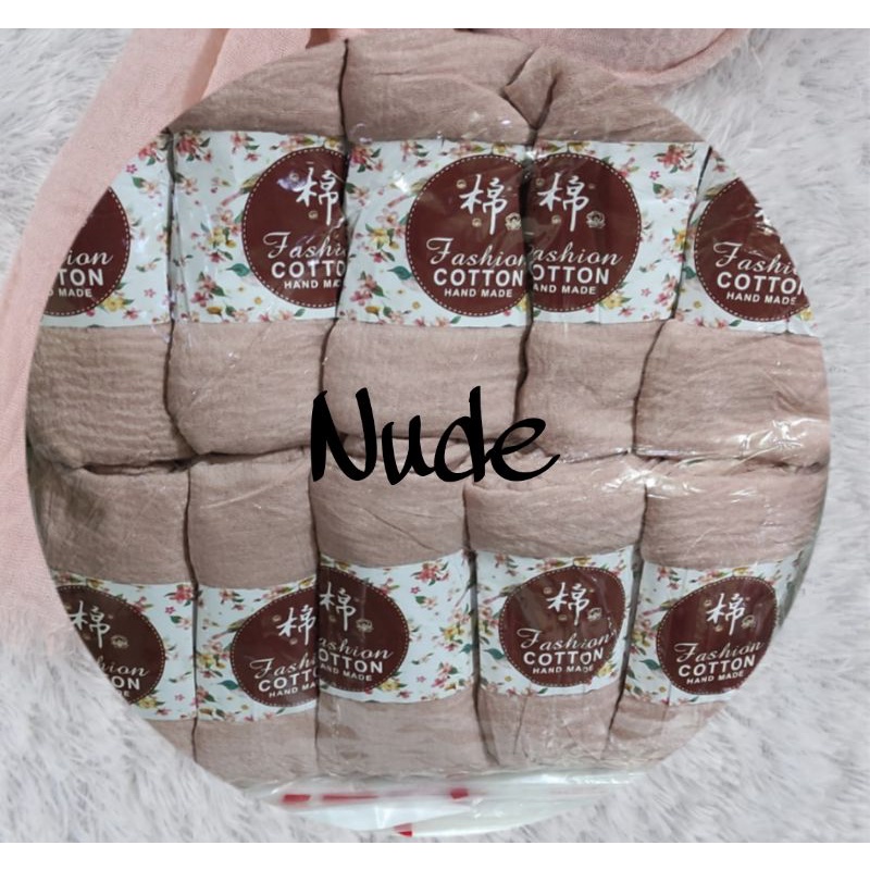 [COD] PASHMINA CRINKLE / CRINGKLE KUSUT /CRINGKLE RAWIS / HIJAB SHAWL PREMIUM RAWIS negro-PASHMINA-Nude