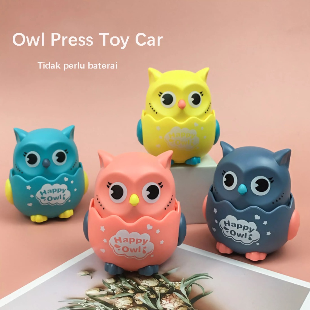 Mainan Anak Robot OWL Burung Hantu Jalan Tanpa Baterai