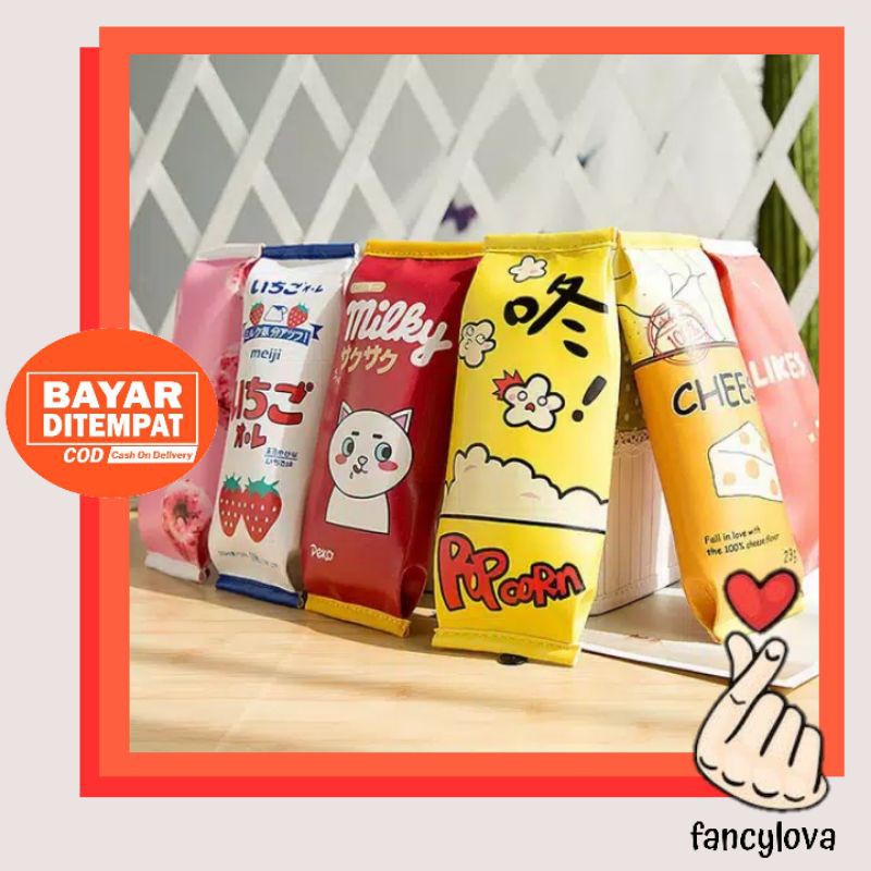 

Kotak Tempat Pensil Snack Import Lucu Unik / Pencil Case Kawaii / Alat Tulis Sekolah Fancylova