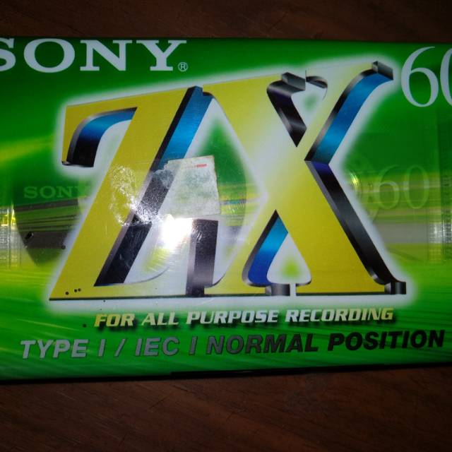 Casette Tape kaset sony ZX 60 C60ZXA kaset pita kosong