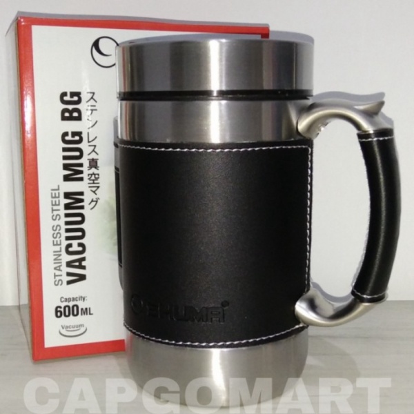 

Unik Cangkir Mug Shuma 600 mL dengan List Kulit - Air Panas Dingin Berkualitas