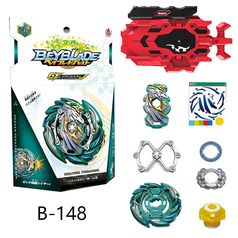 Gt Burst Beyblade B148 HEAVEN PEGASUS.10P.Lw Dengan Penggaris/ Hadiah Mainan Peluncur Kawat