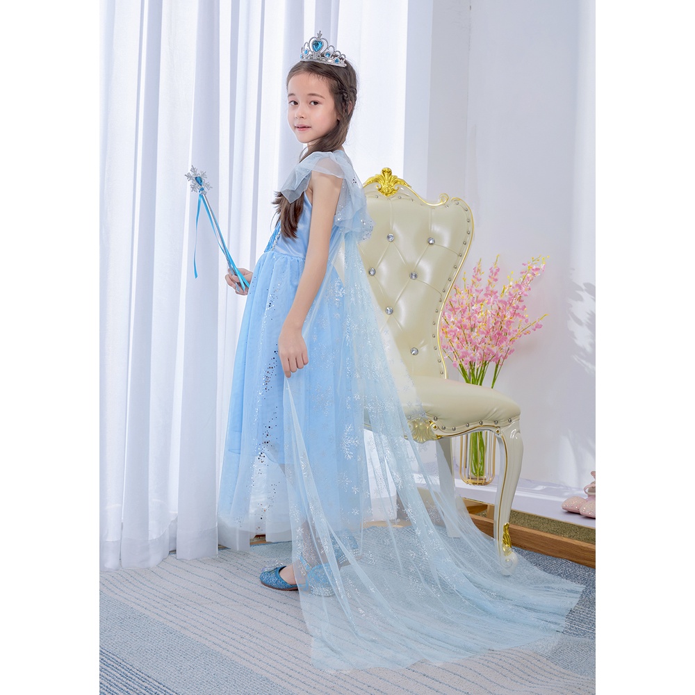 [Brandedbaby] 4T-9T KOSTUM FROZEN PREMIUM TERBARU / DRESS ELSA FASHION PEREMPUAN / GAUN ULANG TAHUN ANAK GLITTER TULLE