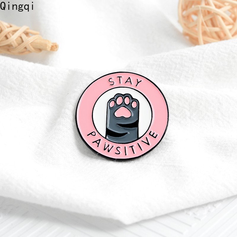 Bros Pin Enamel Desain Kartun Cakar Kucing Untuk Hadiah