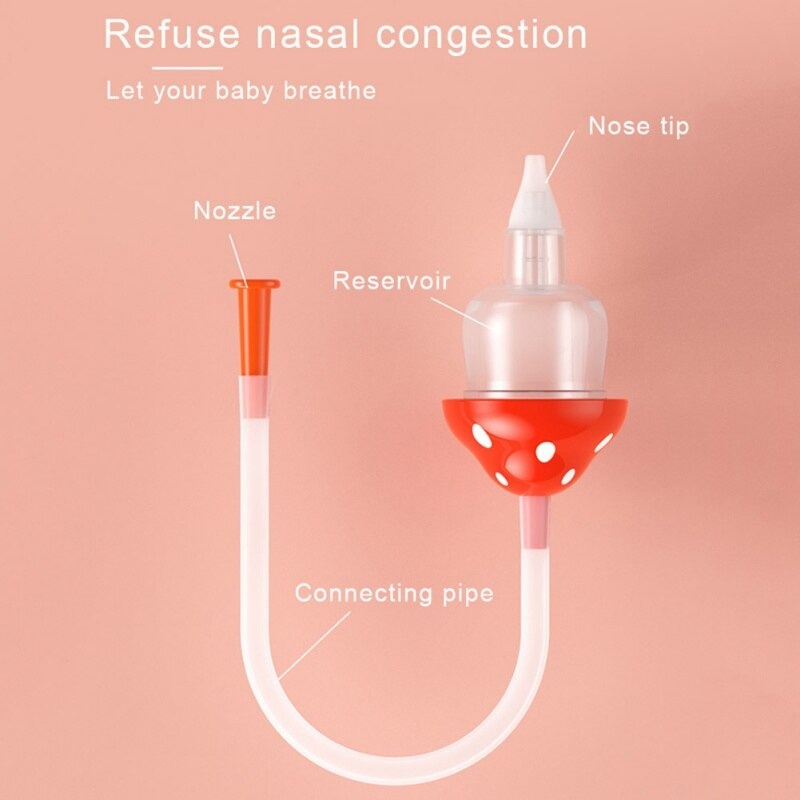 Nasal Aspirator Alat Pembersih Hidung Bayi Bahan Silikon / Nasal Aspirator Alat Bantu Sedot Ingus Bayi