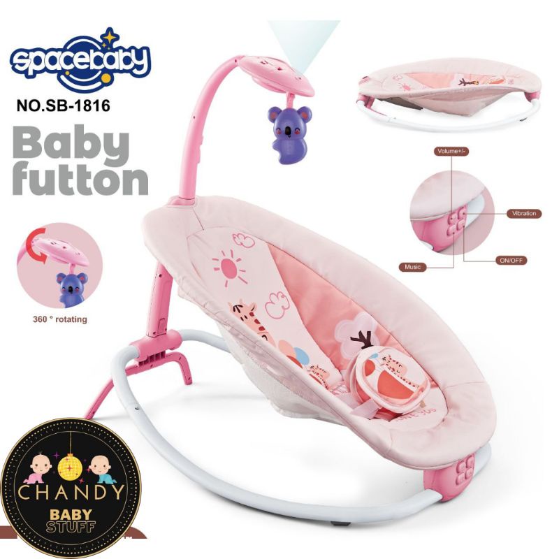 BOUNCER BABY FUTTON SB 1816 SPACEBABY (PROYEKTOR DAN REMOT)