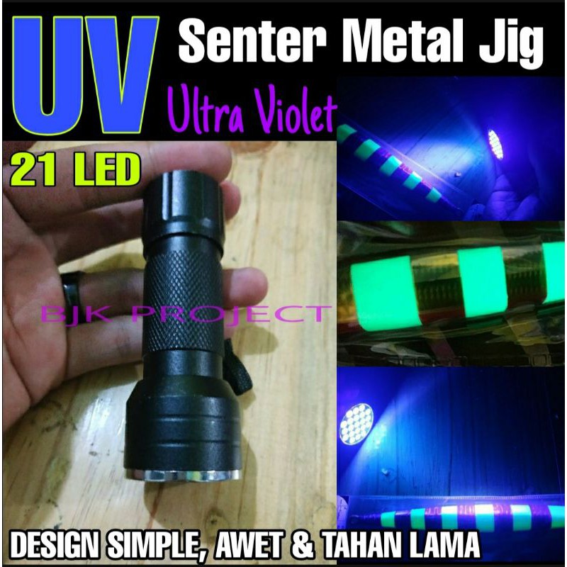 Senter Metal Jig UV Ultra Violet