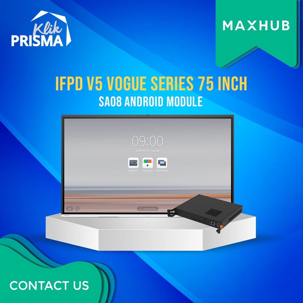 MAXHUB IFPD V5 VOGUE SERIES 75 inch with Android Module