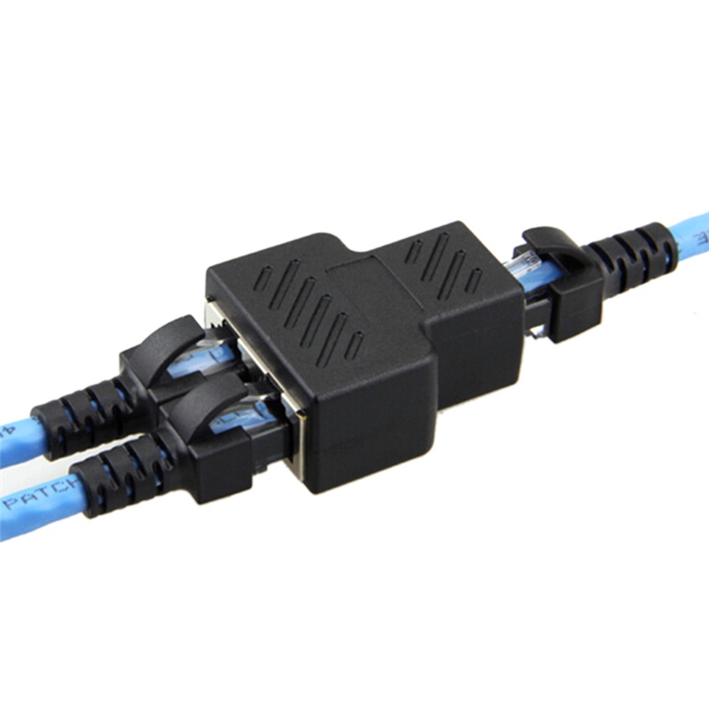 {LUCKID}1 to 2 LAN ethernet Network Cable RJ45 Splitter Plug Adapter Connector