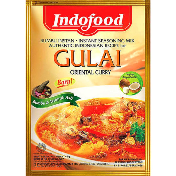 

Indofood Bumbu Gulai Kambing 45 gr