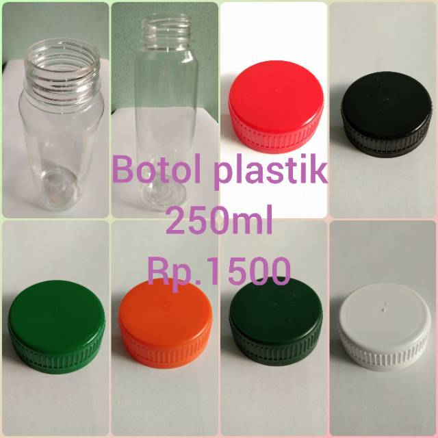 Botol plastik uk 250 ml tebal