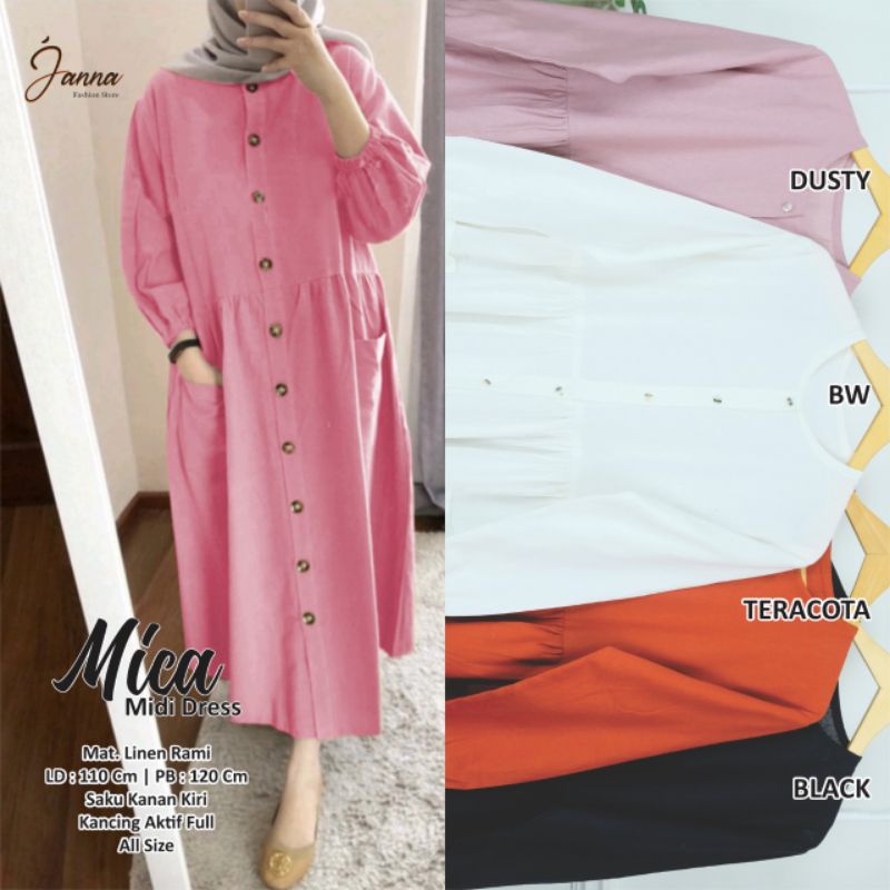 MICA GAMIS MIDI DRES TERBARU