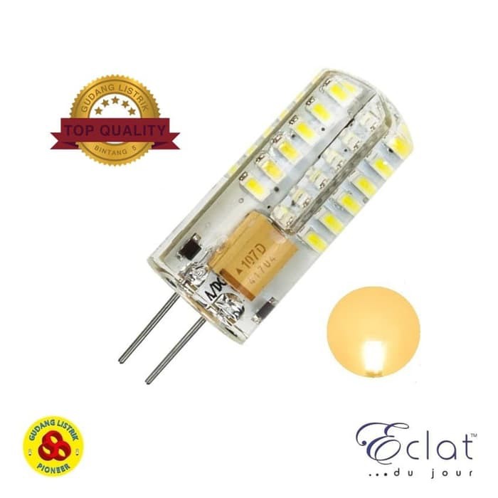 Eclat Lampu LED Halogen Kapsul WW 2.5W 2700K LED Kacang Warm White 12V