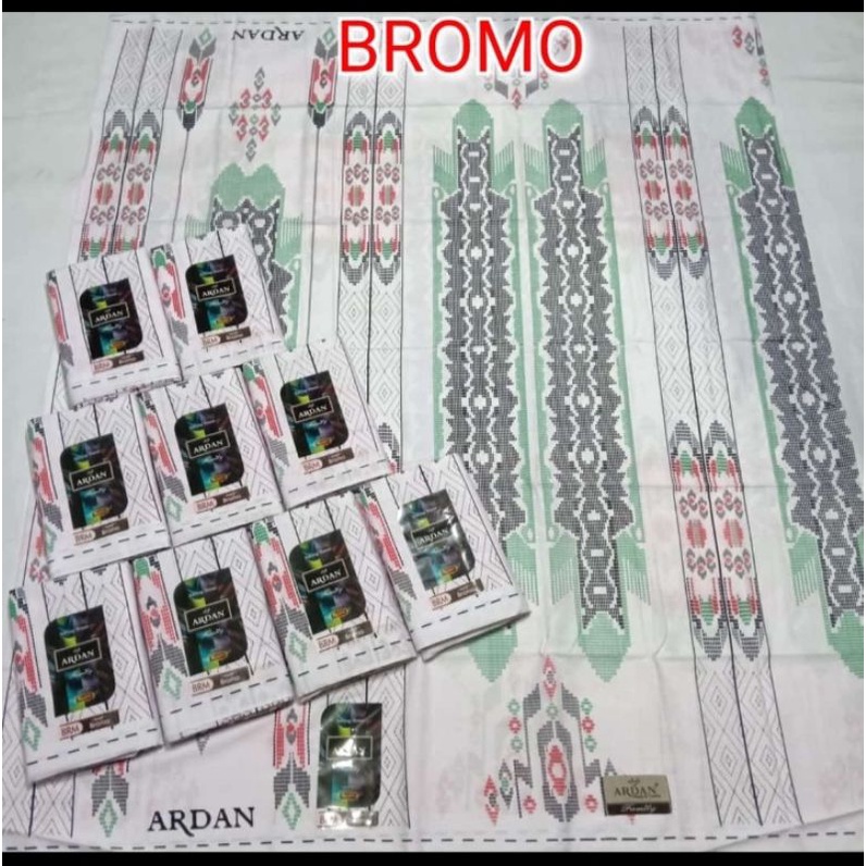 sarung ardan family bromo silver seragam putih kemasan plastik