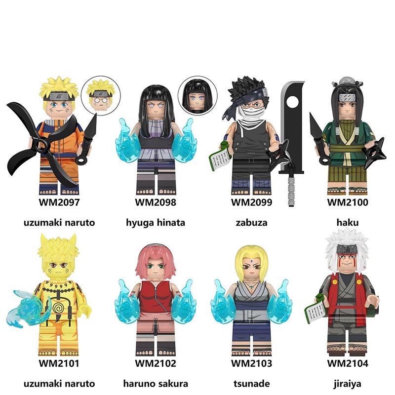 Aneka Gaya Naruto Bangunan Anak Blok Minifigures Edukasi Mainan Baru