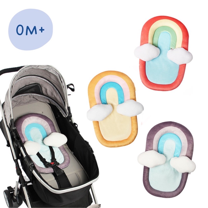 RAINBOW STROLLER PAD | Alas tatakan car seat stroller bayi baby | dudukan car seat stroller | perlengkapan stroller bayi