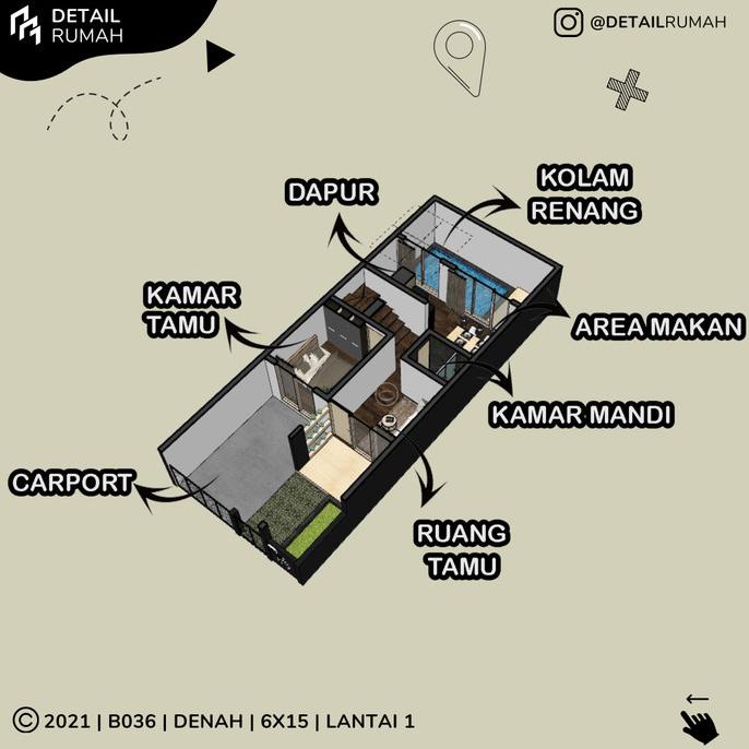 

READYY DESAIN RUMAH MODERN MINIMALIS 6X15 METER 3 LANTAI TERBARU